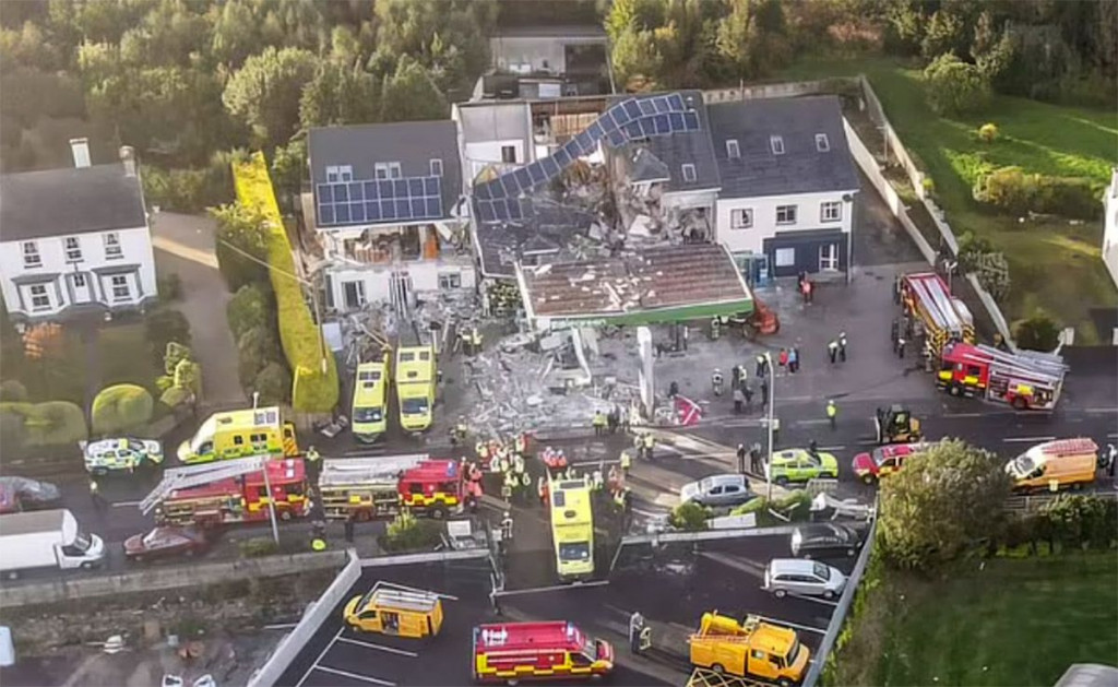 Irska benzinska crpka eksplozija