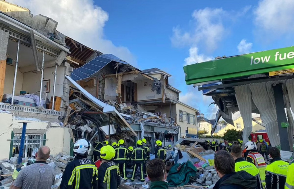 Irska benzinska crpka eksplozija
