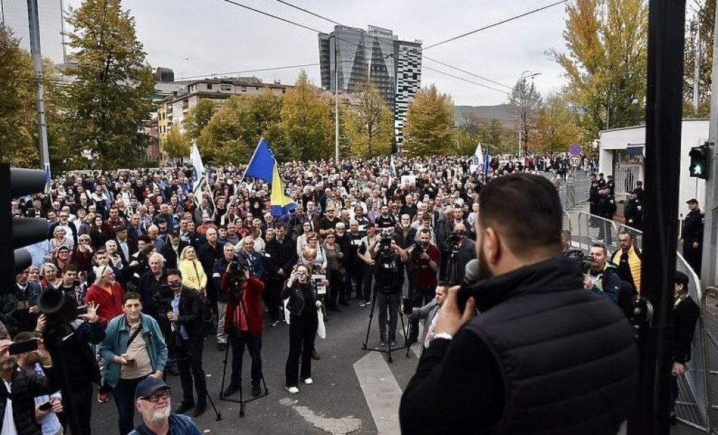 Prosvjed ispred OHR-a Sarajevo