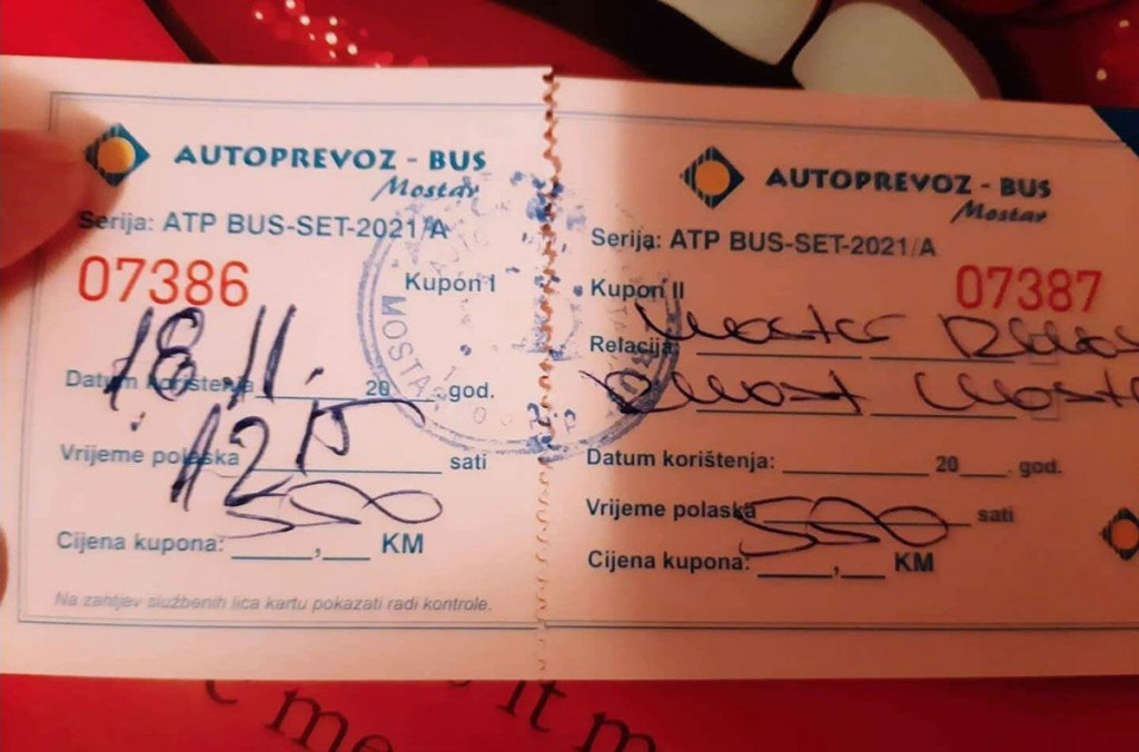 Autoprevoz bus Mostar karta 18 11