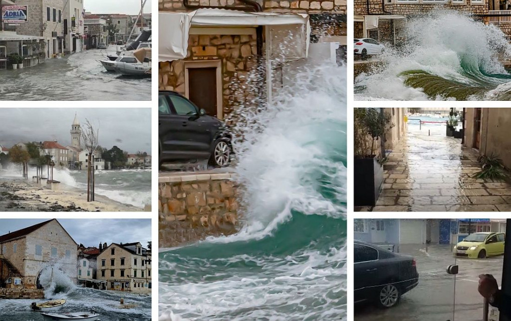 Olujno nevrijeme u Dalmaciji