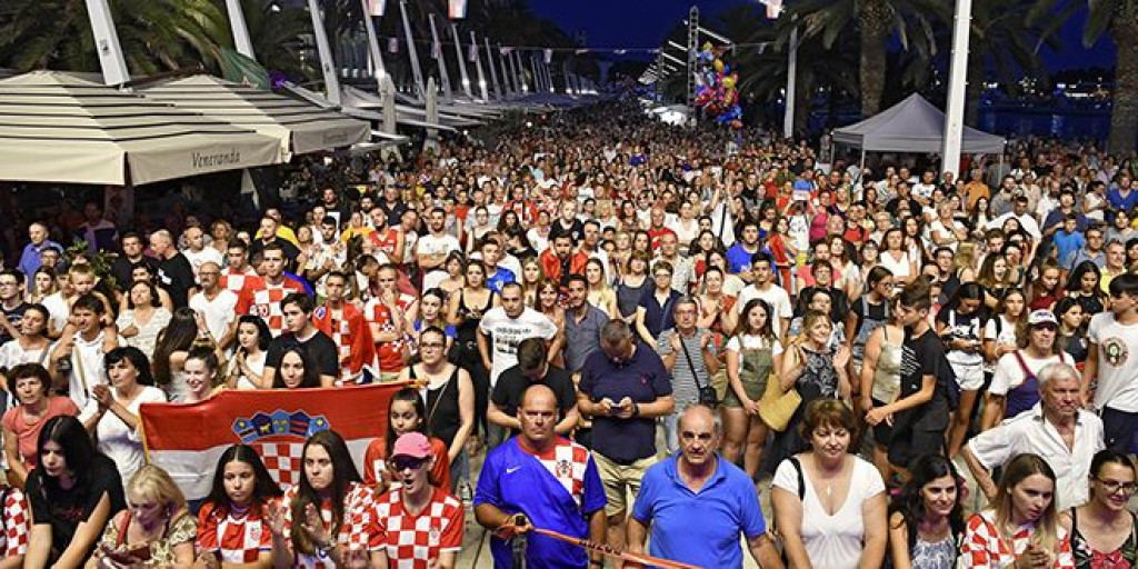 Doček Hrvatske Split