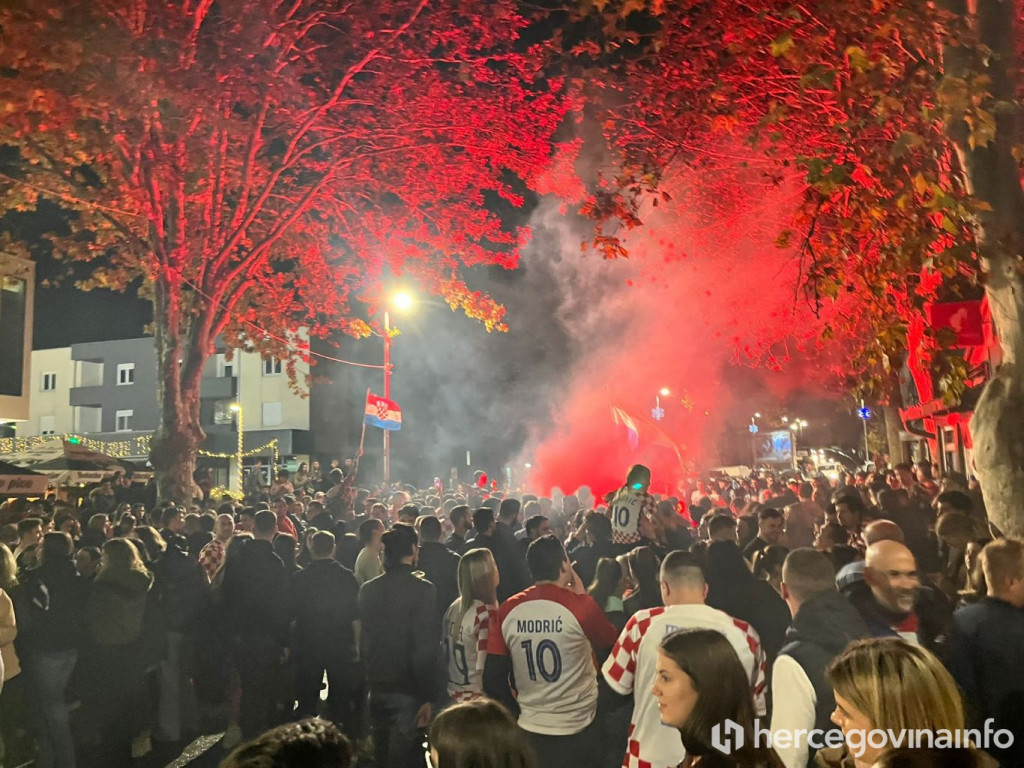 Hrvatska navijači slavlje