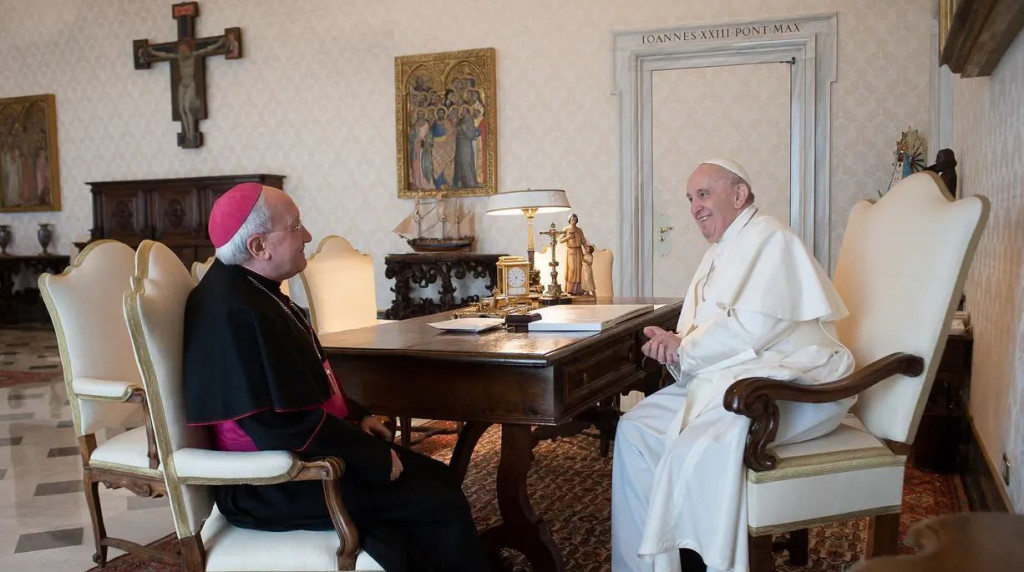 Papa Franjo i Aldo Cavalli