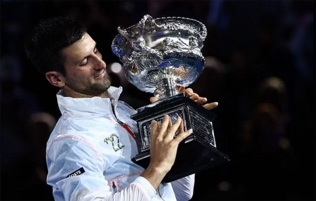 Novak Đoković Australian open 2023 pehar