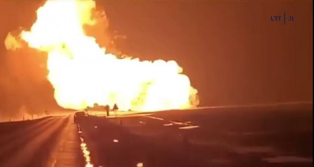 Litva Latvija eksplozija