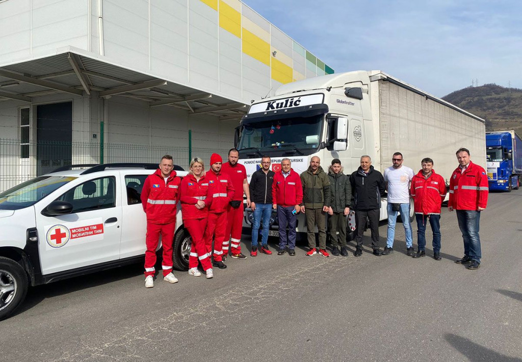 Crveni križ FBiH pomoć Turskoj i Siriji 2023