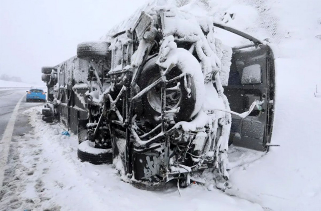Autobus prometna nesreća Hrvatska snijeg