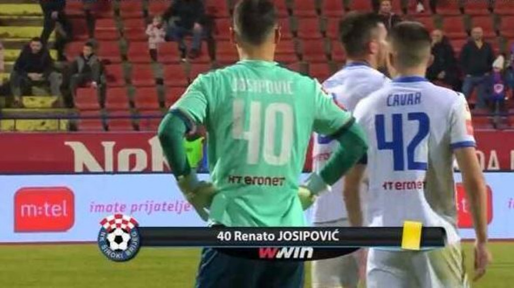 Renato Josipović dobio bizaran žuti karton