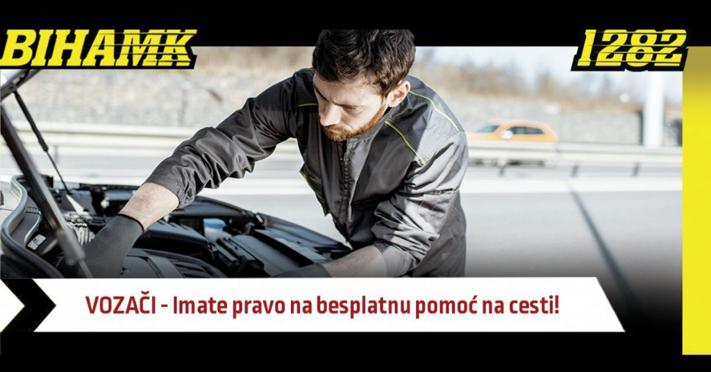 bihamk, pomoć na cestama, Besplatne usluge pomoći na cesti, JP Ceste Federacije Bosne i Hercegovine