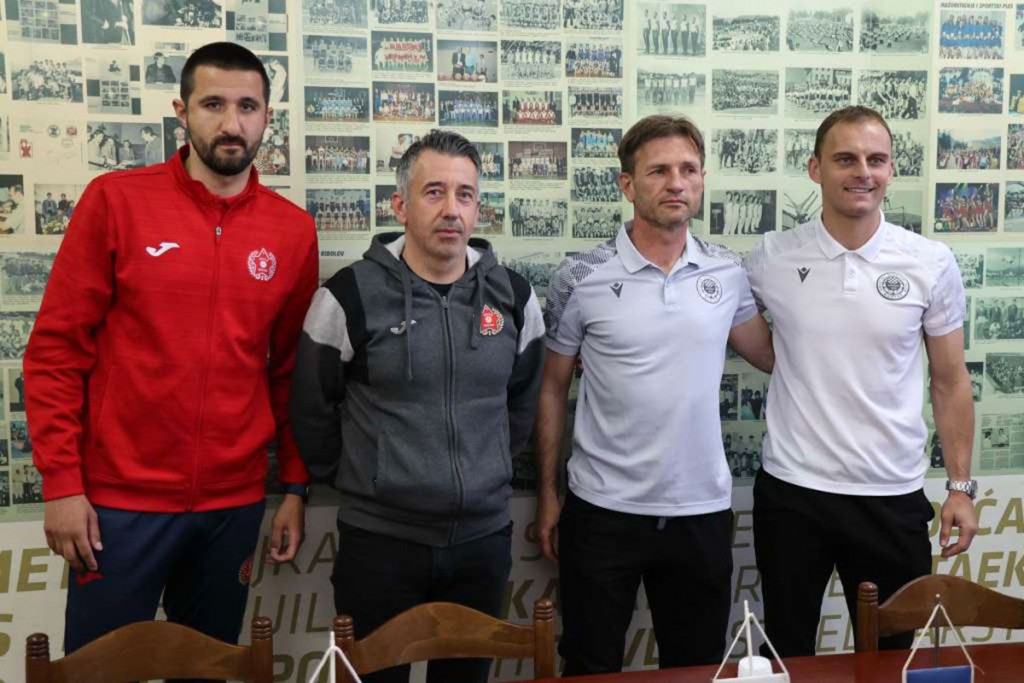 FK Velež i HŠK Zrinjski treneri i kapiteni travanj 2023