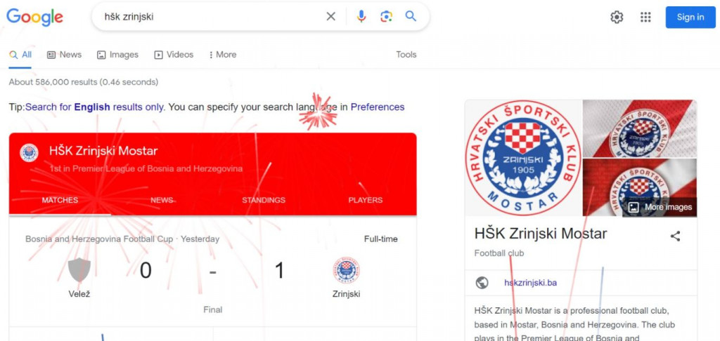 Zrinjski Google