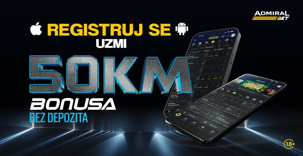 AdmiralBet,aplikacija,bonus dobrodošlice,kladionica