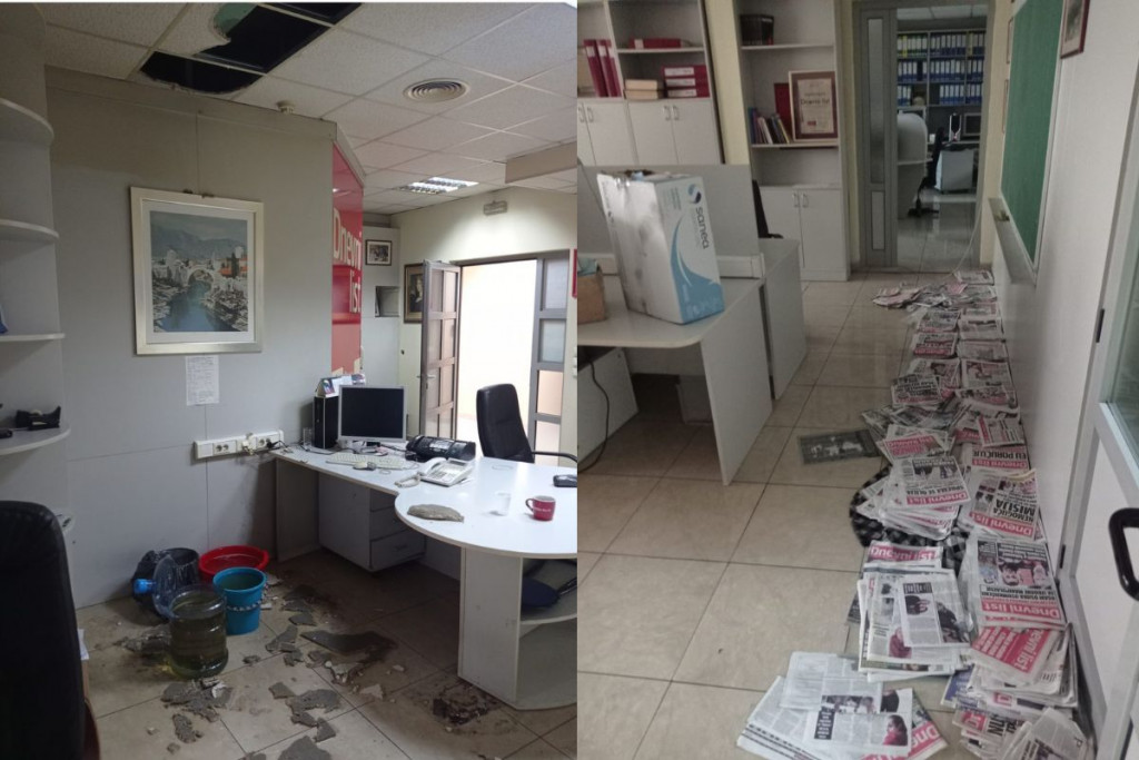 dnevni list,nevrijeme u Mostaru,redakcija