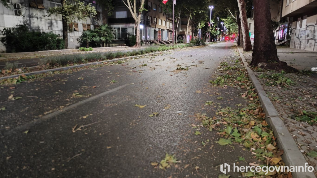 lišće nevrijeme ulica Mostar