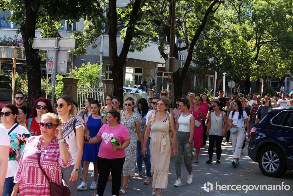 Zdravstveni radnici prosvjedna šetnja ljeto 2023