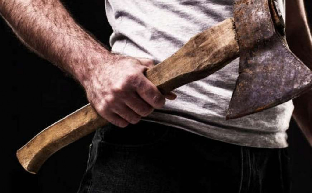 sjekira,nasilje,sugrađanin,policija