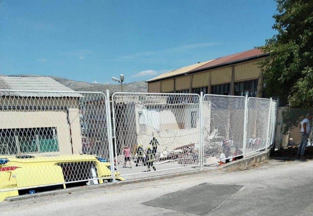 brodogradilište urušen zid Trogir