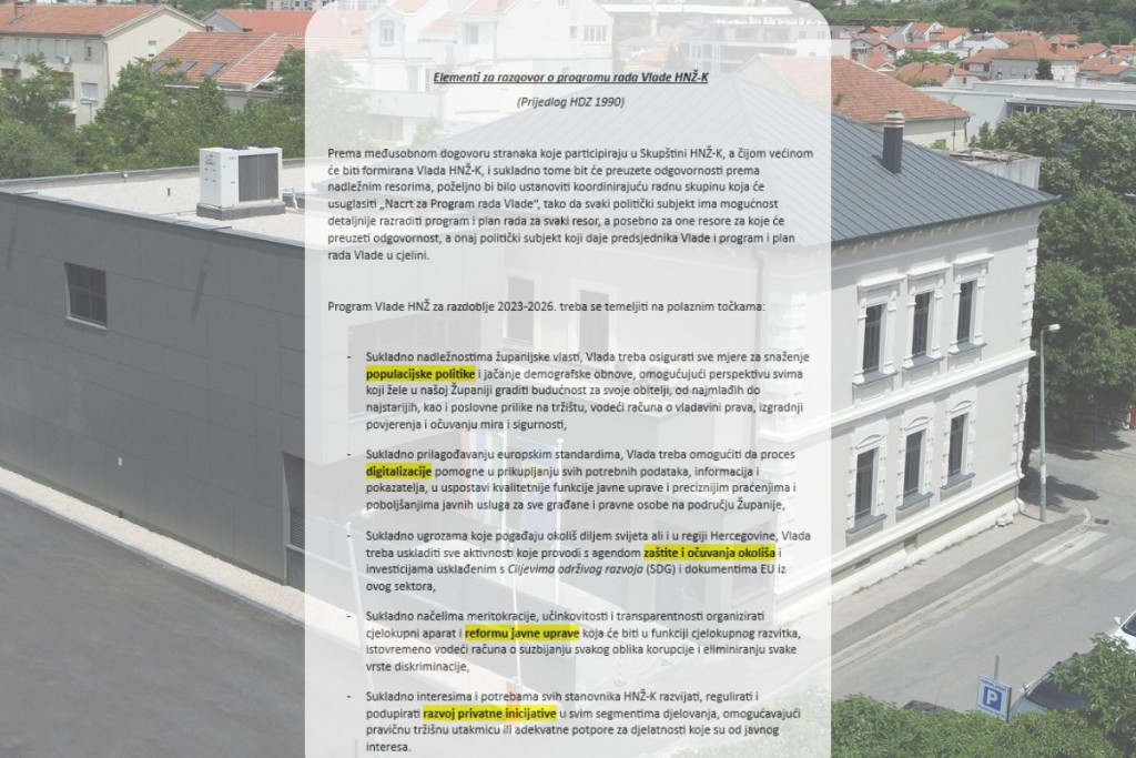 HDZ 1990,program,Vlada HNŽ