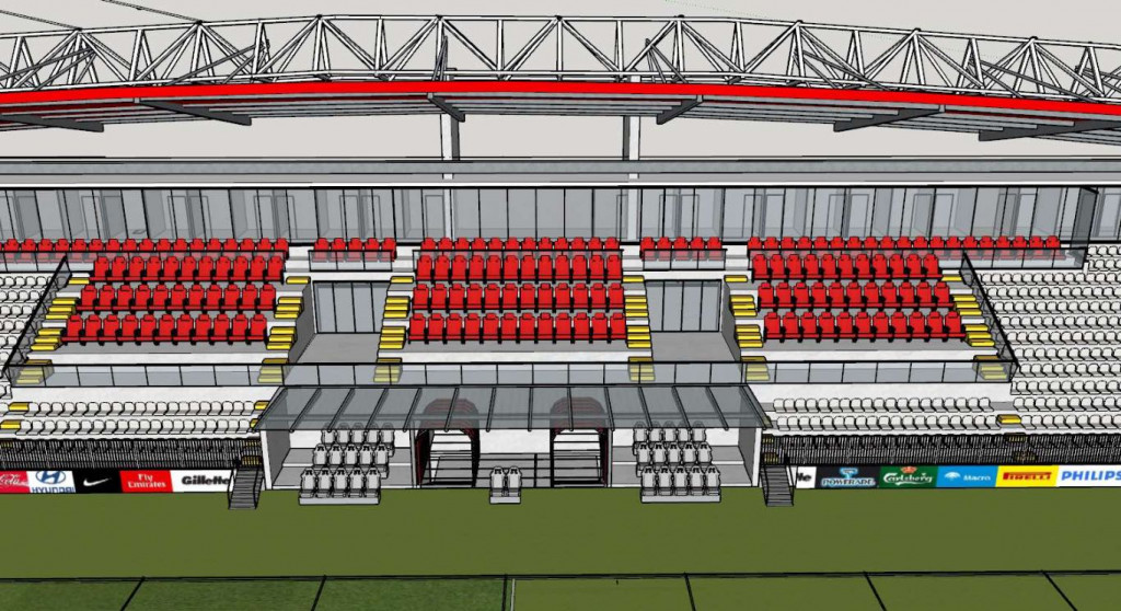 Velež stadion južna tribina