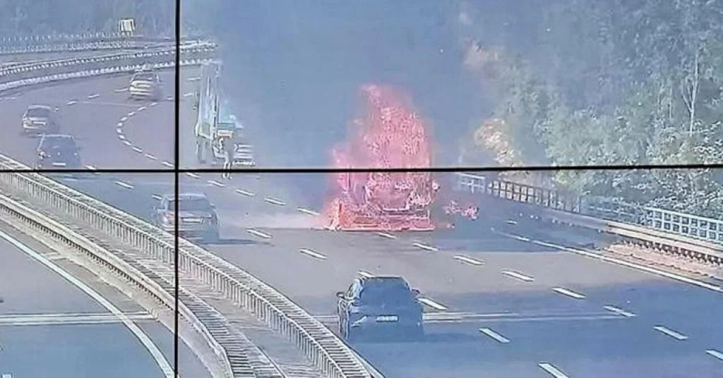 požar zapaljen kamion autocesta