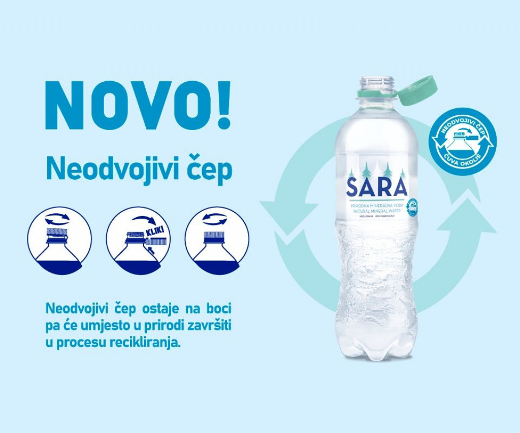 Sarajevski kiseljak,sara voda,Negazirana prirodna mineralna voda SARA