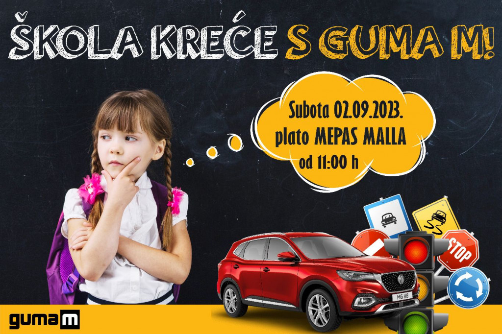 Guma M,MG vozila,Mepas Mall,školska godina