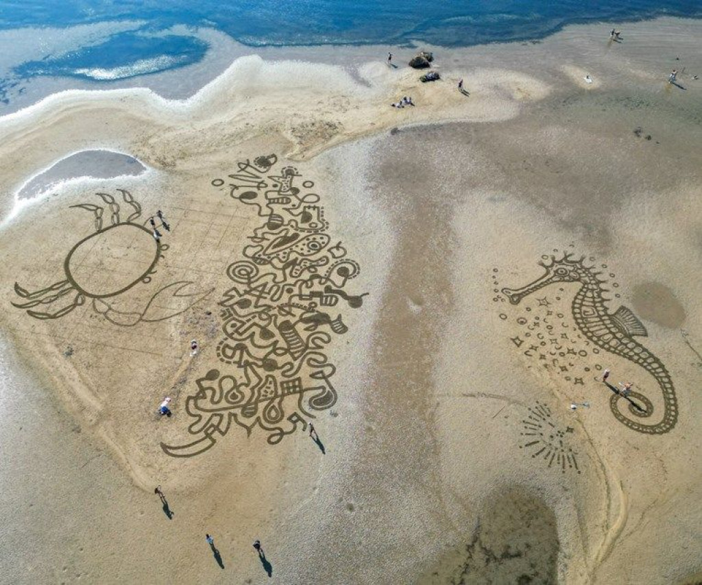Umjetnost u pijesku Ušće 2023
