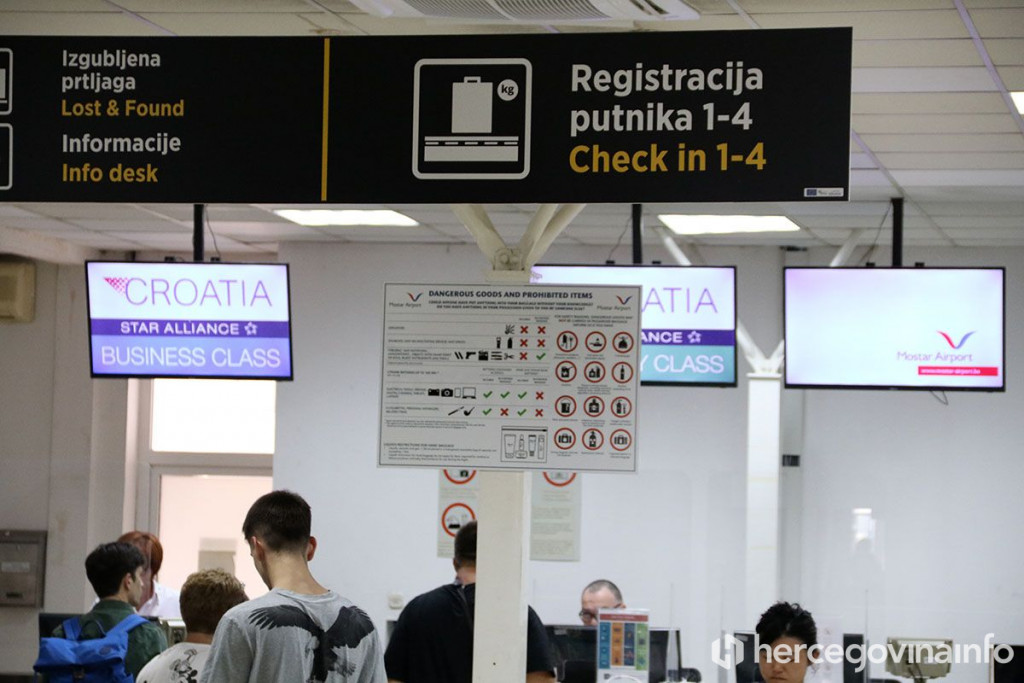 putnici aerodrom Mostar