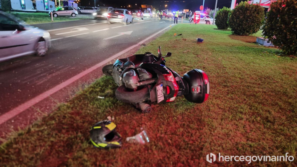 motociklist motor prometna nesreća