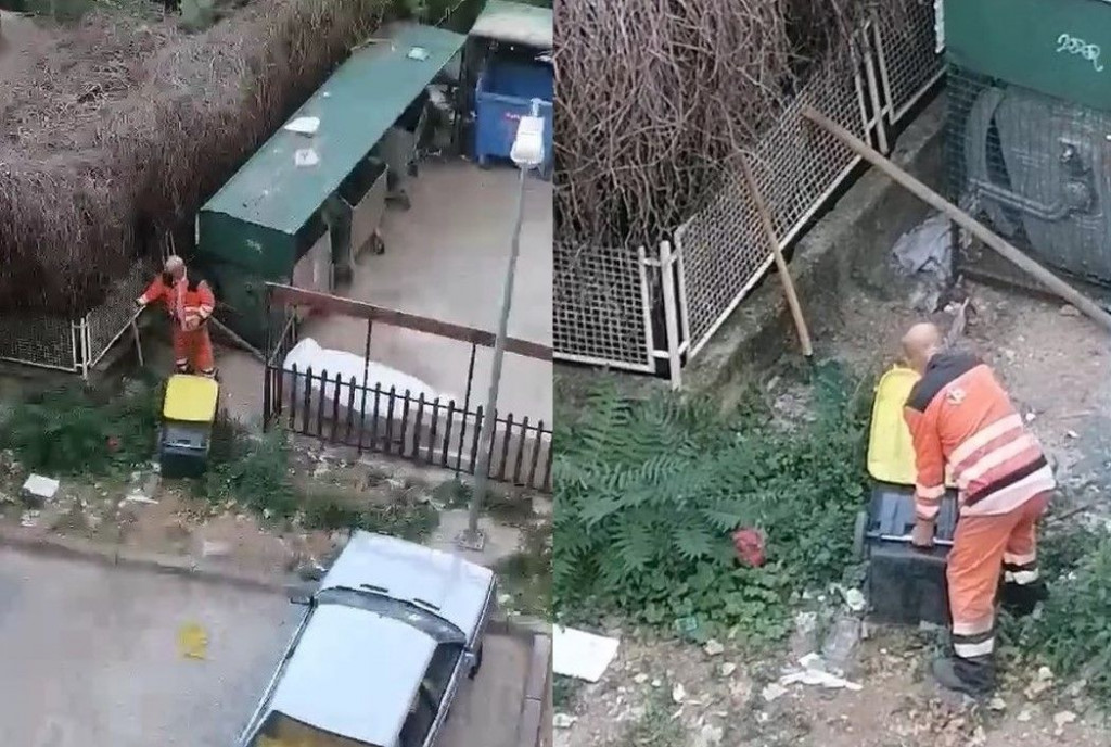 Djelatnici JP Parkovi smeće s Avenije odlažu iza kontejnera