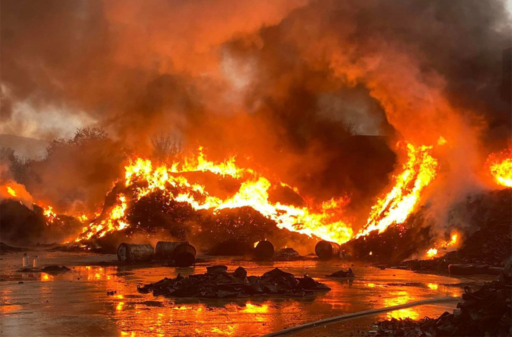 Požar gume Salakovac 2023