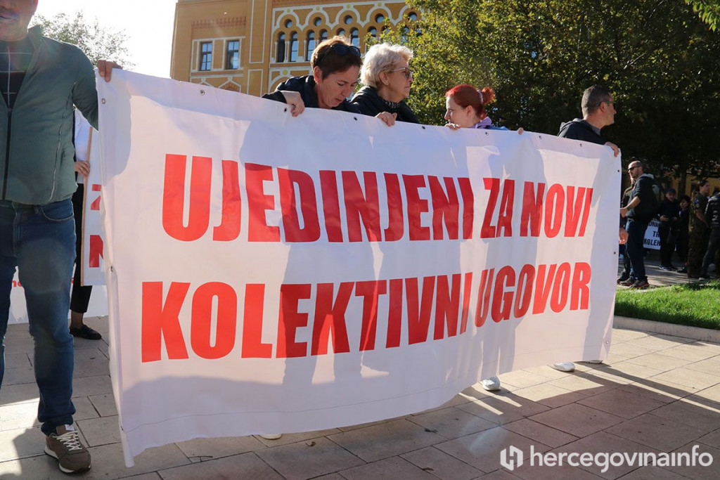 Prosvjedna šetnja zdravstvenih djelatnika