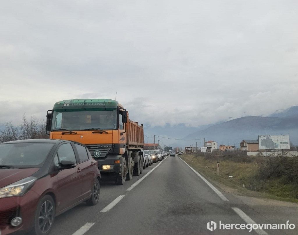 gužva u prometu Potoci Mostar