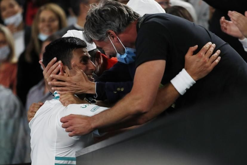 Goran Ivanišević i Novak Đoković