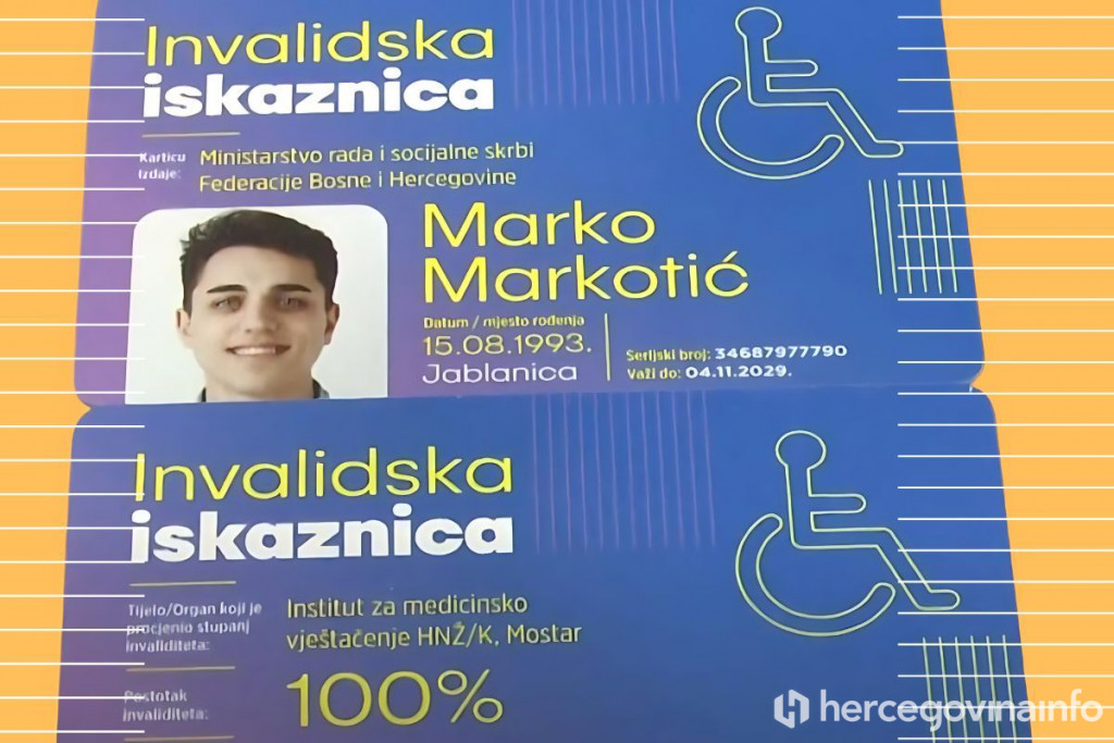 Osobe s invaliditetom iskaznica