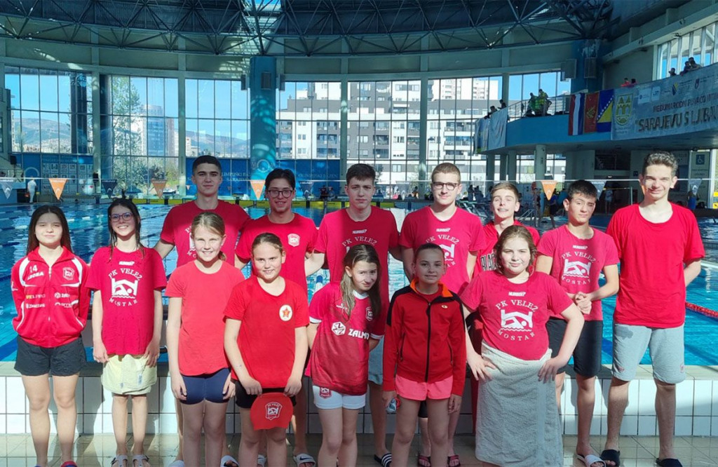 Plivači Veleža na mitingu Sarajevu s ljubavlju 2024