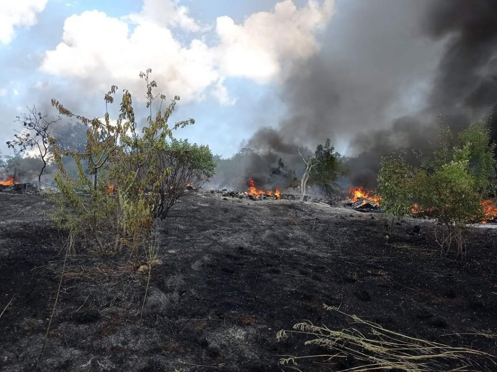 Požar u Podveležju 