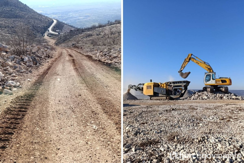 Miljkovići radovi put drobilica