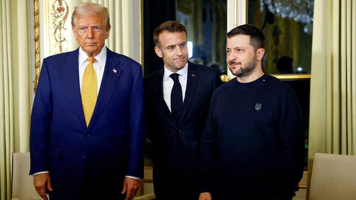 Trump Macron Zelenski