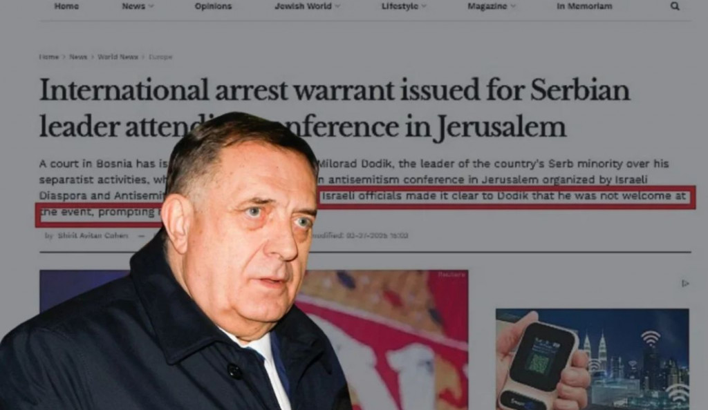 Milorad Dodik napustio konferenciju u Izraelu