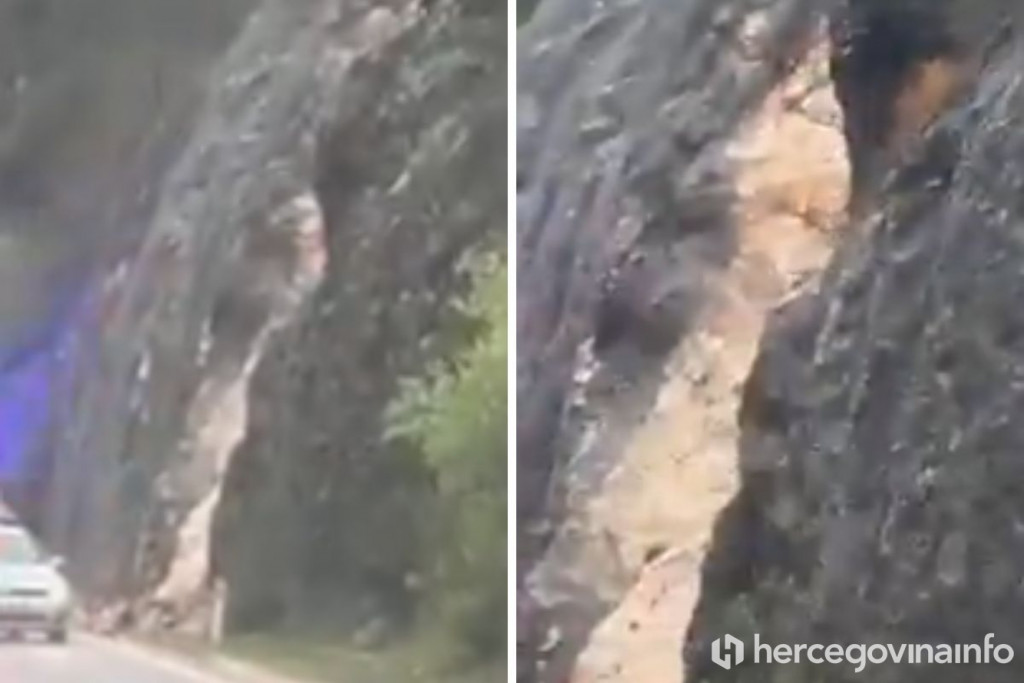 Odron kod kamenoloma Bijela