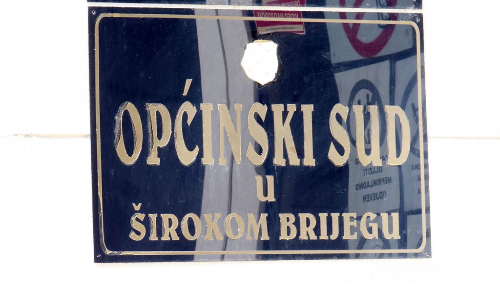 Općinski sud Široki Brijeg ploča