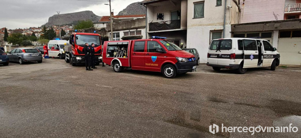 Požar u MOstaru, naselje Tekija