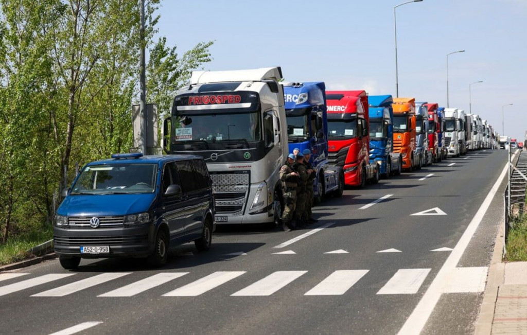 Prosvjed kamiondžija Sarajevo