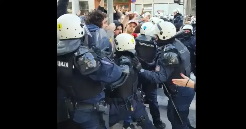 Studenti u Beogradu ispred RTS-a