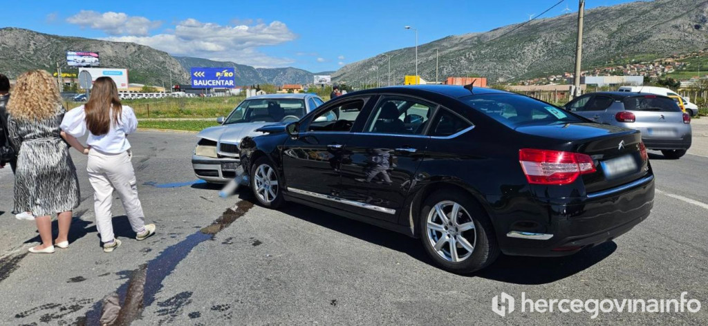 Sudar kod Sjemenarne na južnom ulazu u Mostar