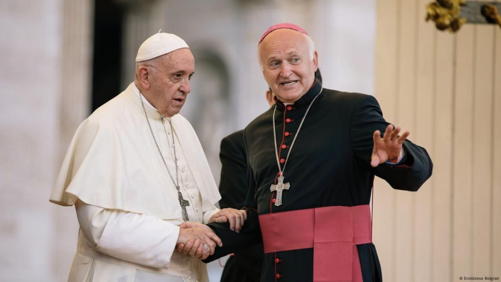 Papa Franjo i beogradski nadbiskup Nemet 6. prosinca 2024. u Vatikanu