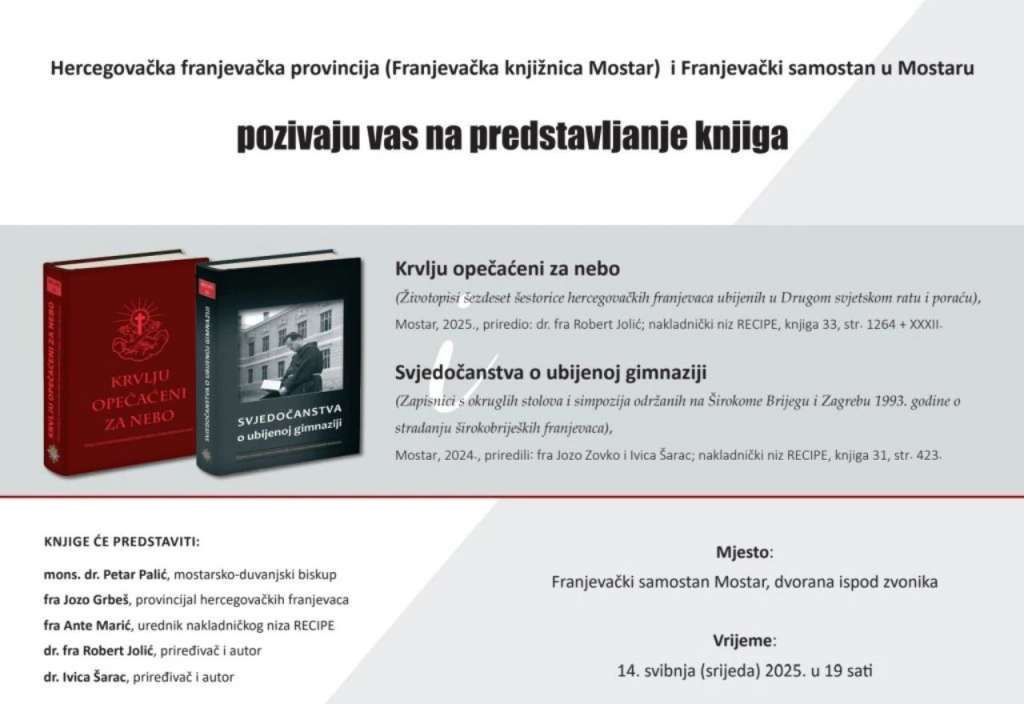 predstavljanje knjige o ubijenim franjevcima