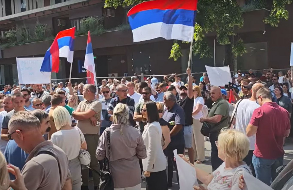 prosvjed u Banjoj Luci zbog uhićenja Miličevića